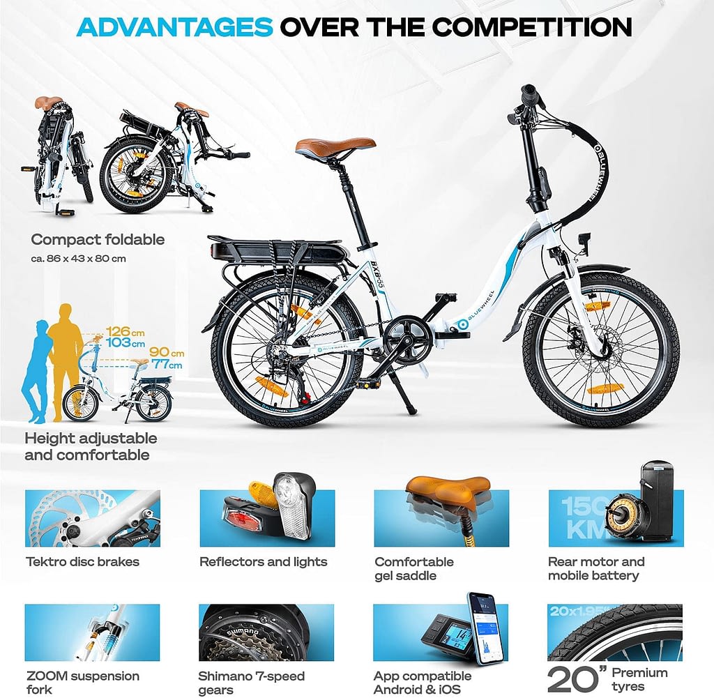 BLUEWHEEL Folding Bike - Compact