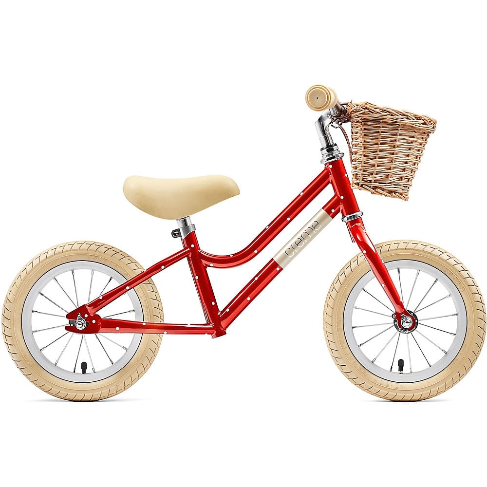 Creme Mia Balance Bike 2021 - Red Polka - 12", Red Polka