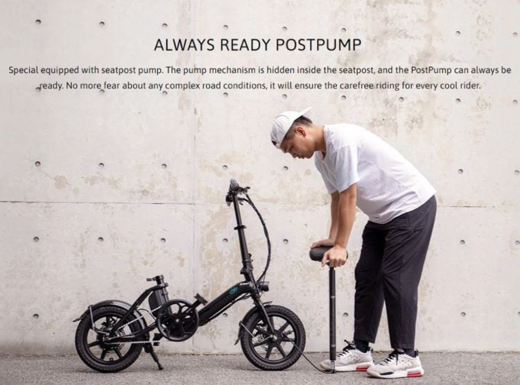 FIIDO D3 Pro Foldable Electric Bike - Included Pump Review