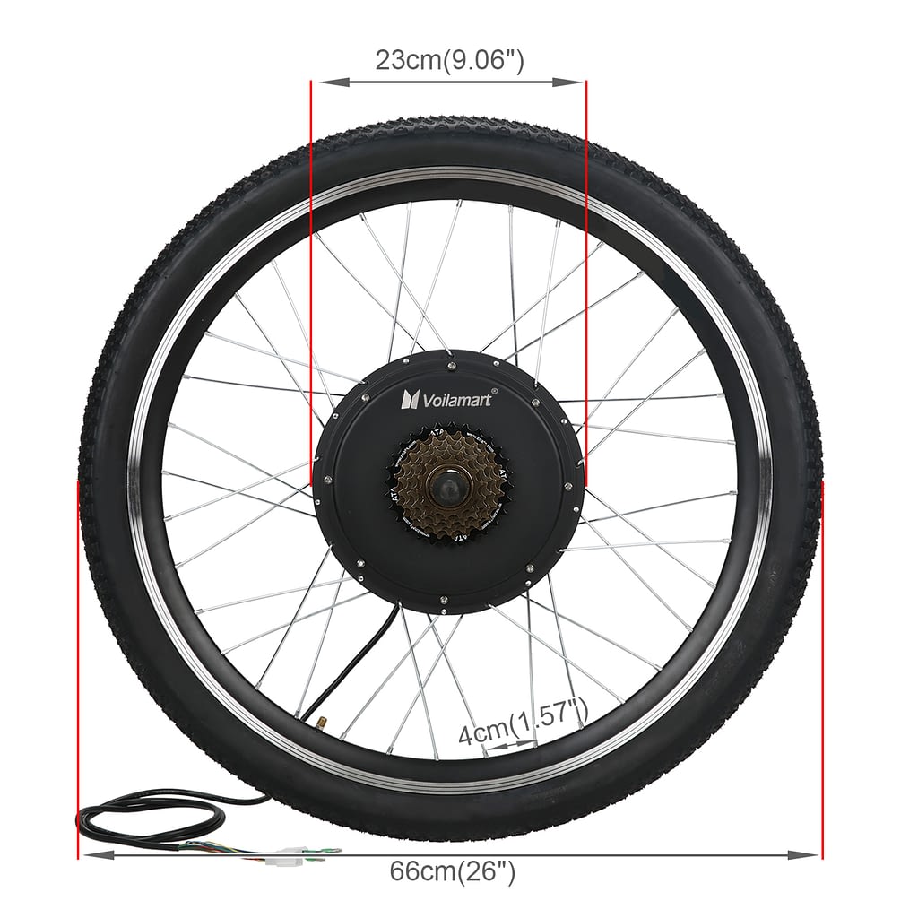 Voilamart Electric Bike Conversion Kit EBK-48V1000WR