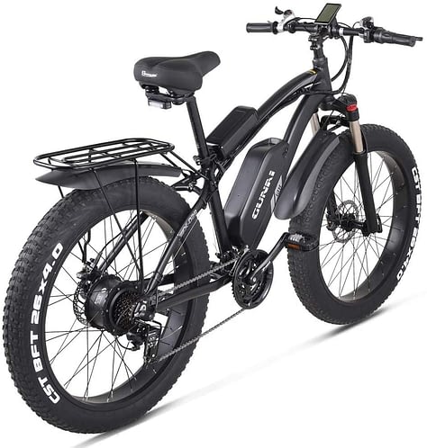 GUNAI Electric Bike 48V Off-road Fat 26” 4.0 Tire E-Bike Electric Mountain Bike with Rear Seat UK