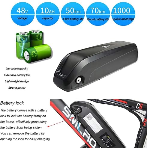 AKEZ Electric Bike Review - Battery view
