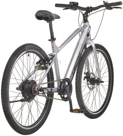 Lectro Adventurer Electric Bike Review - Silver UK Version - Back View