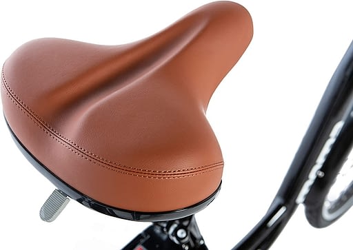 Moma Bikes Unisex's Electric City Bike Review- Seat and Seat Cover
